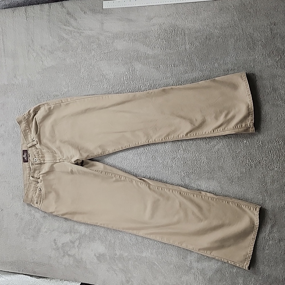 Brody Corduroy Pants Womens Size 33 Wide Leg Tan Stretch Casual